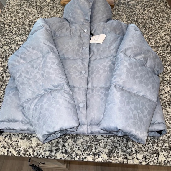 100% AUTHENTIC COACH WOMENS PUFFER JACKET - Picture 2 of 6